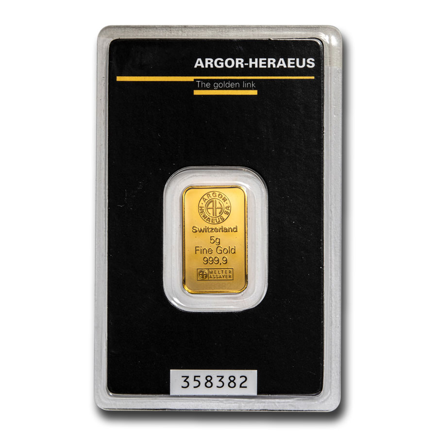 999.9 Fine in Dispenser Argor Heraeus Goldseed 10 x 1 gram Gold Bar